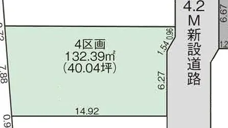 【売買】建築条件付き売地　入間市下藤沢24期5区画！