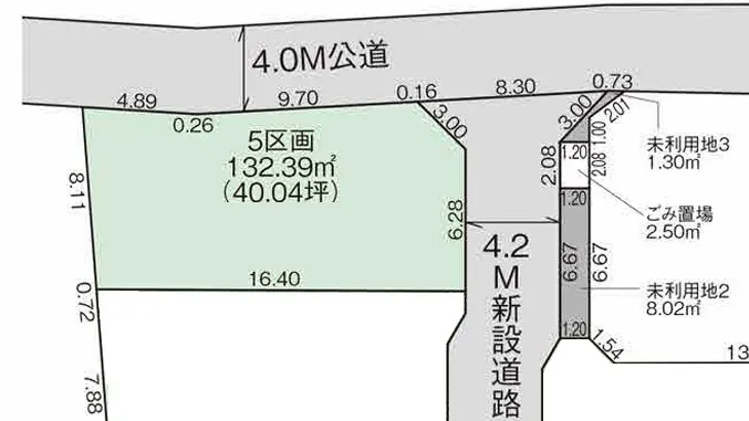 【売買】建築条件付き売地　入間市下藤沢24期5区画！