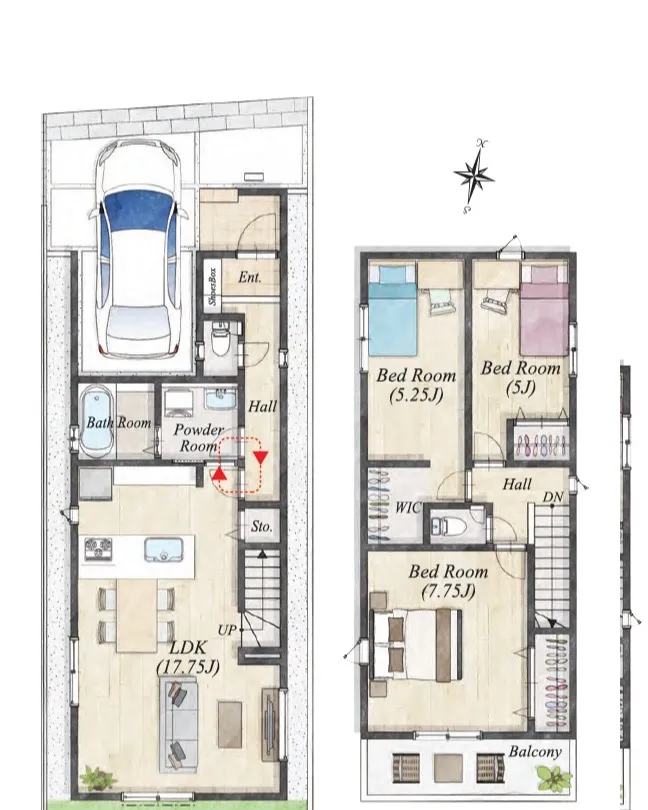 新築戸建　所沢市けやき台全２棟の購入なら全栄へ！