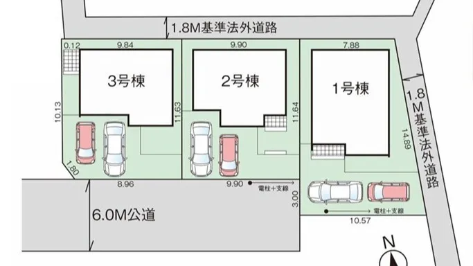 【新築戸建分譲３棟現場のご案内】